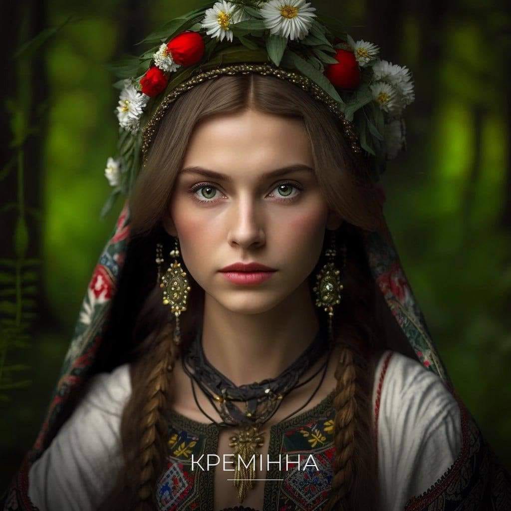 Нейромережа представила українські міста в образі жінок. Такою вона бачить Кремінну. 